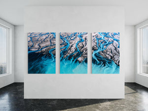 Tasman River triptych