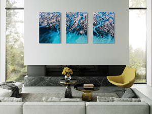Tasman River triptych